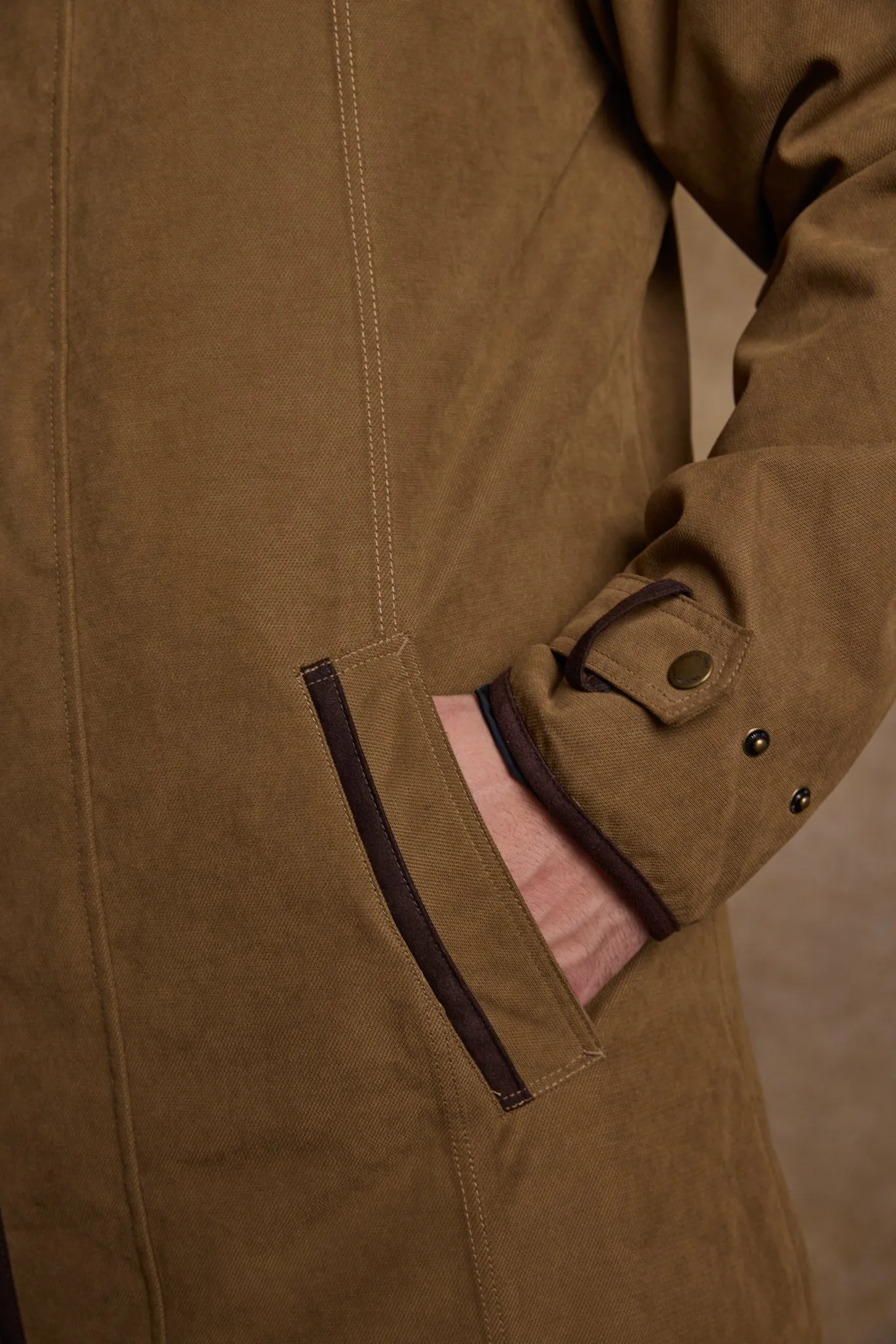 Emmet Waterproof Long Coat - Camel