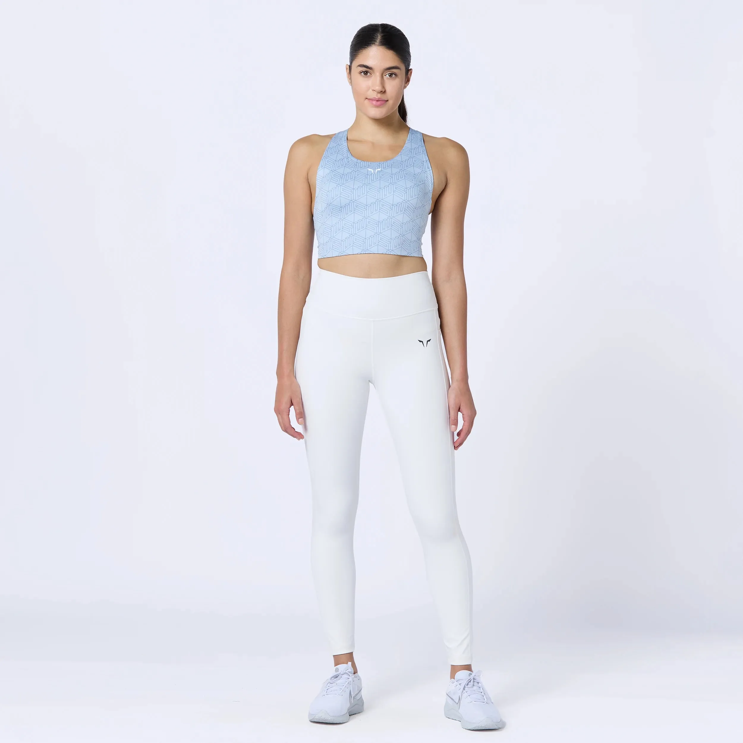 Essential Double Layered Leggings 27" - Pearl White