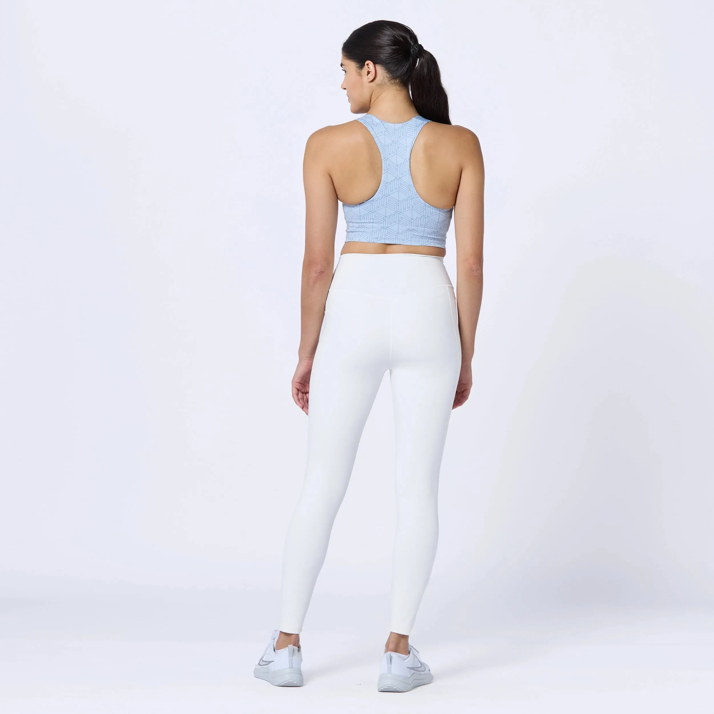 Essential Double Layered Leggings 27" - Pearl White