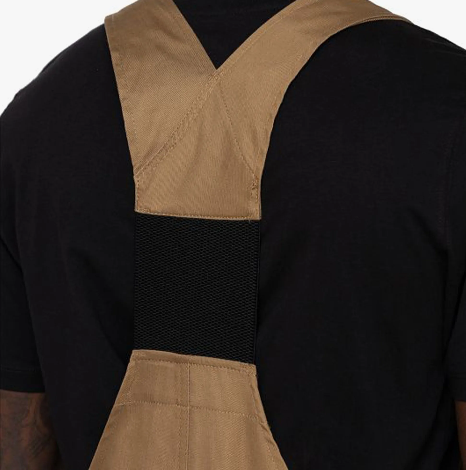 EVERYDAY Mens Bib & Brace Overall Khaki/Black