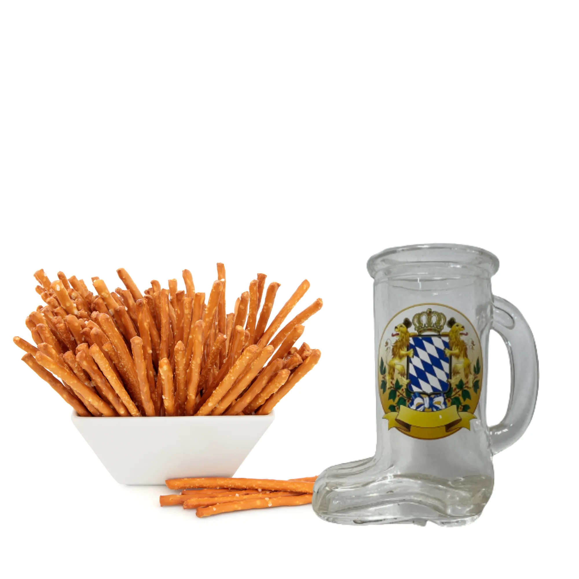 German Beer Boot Shot Glass Bayern Crest