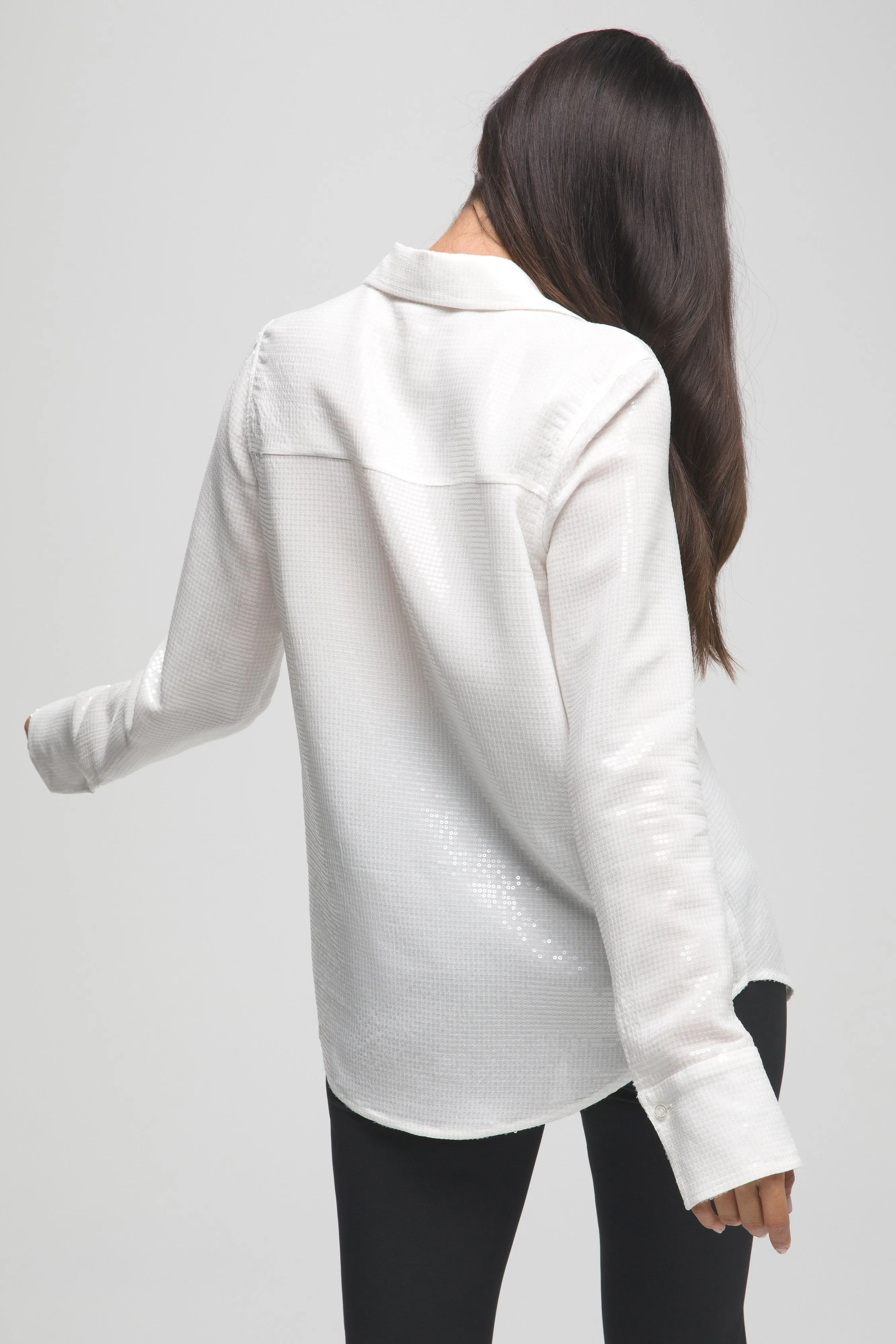 GLOW SHEER SHIRT | IVORY001