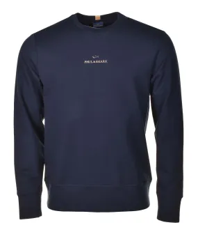 Gold Branding Sweatshirt Navy