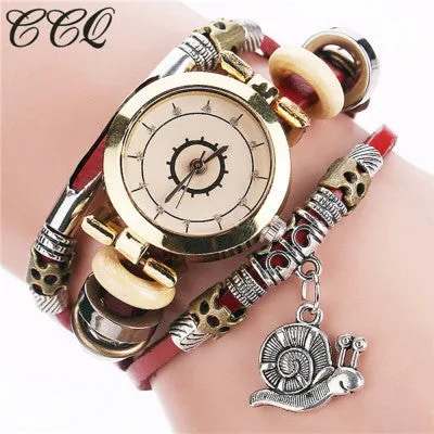 Good Watches Luxury Famous Brand Vintage Cow PU Leather Bracelet Casual geneva Watch Women Dress Gift Quartz watch montre femme