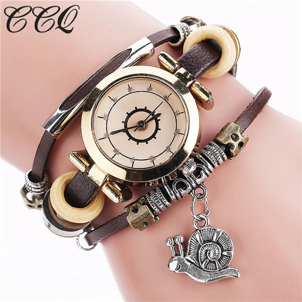 Good Watches Luxury Famous Brand Vintage Cow PU Leather Bracelet Casual geneva Watch Women Dress Gift Quartz watch montre femme