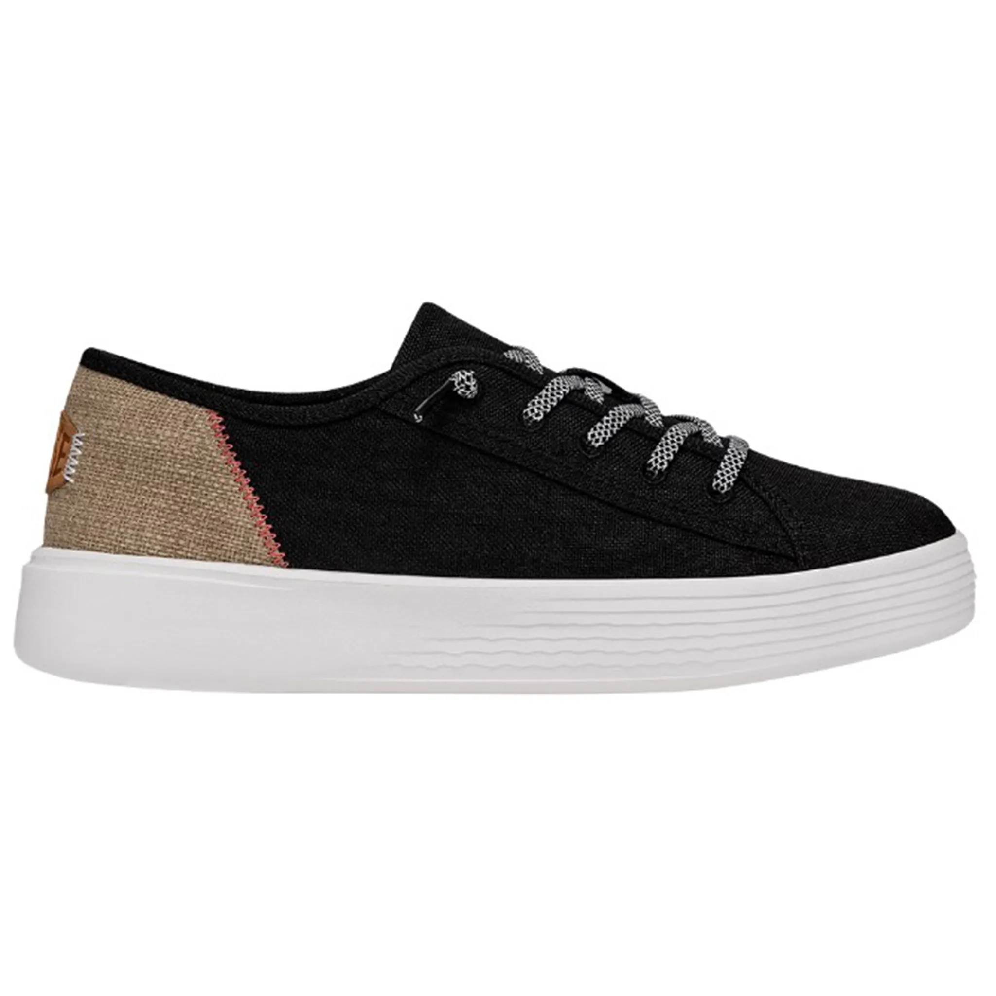 Hey Dude Women's Cody Craft Linen Black Shoes