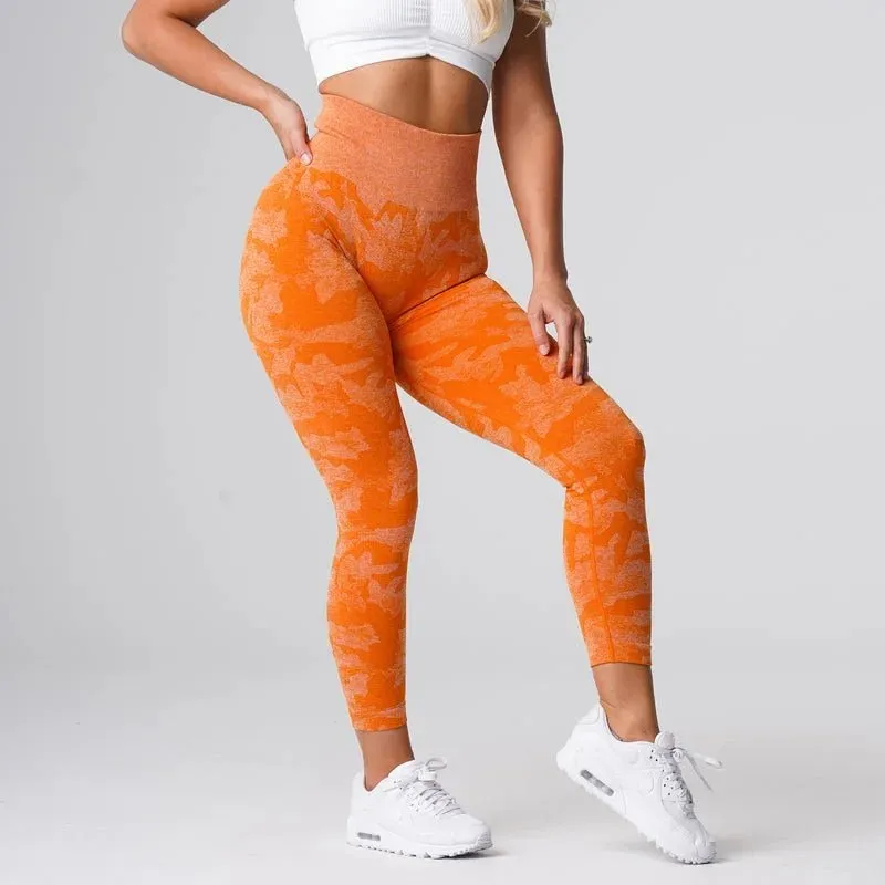 High Waist Push Up Scrunch Butt Lift Yoga Pants - Seamless Workout Leggings For Fitness and Gym