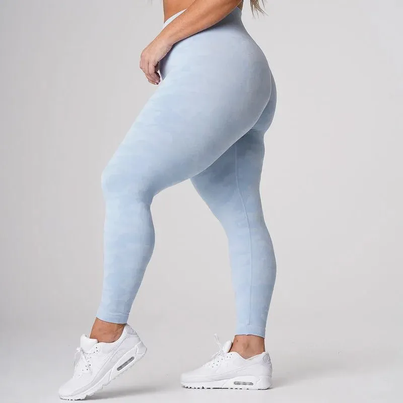 High Waist Push Up Scrunch Butt Lift Yoga Pants - Seamless Workout Leggings For Fitness and Gym