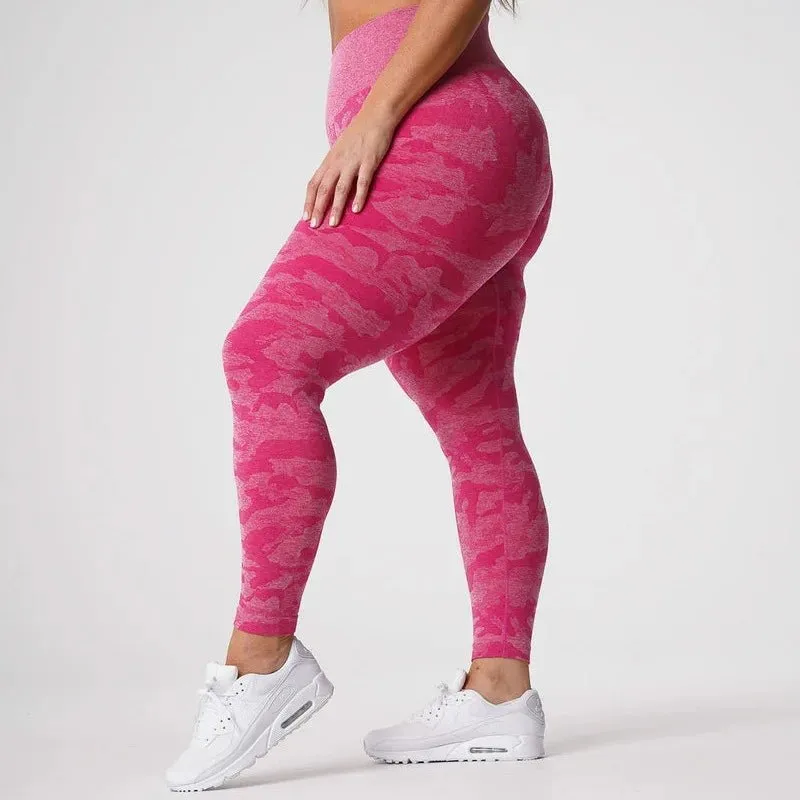 High Waist Push Up Scrunch Butt Lift Yoga Pants - Seamless Workout Leggings For Fitness and Gym