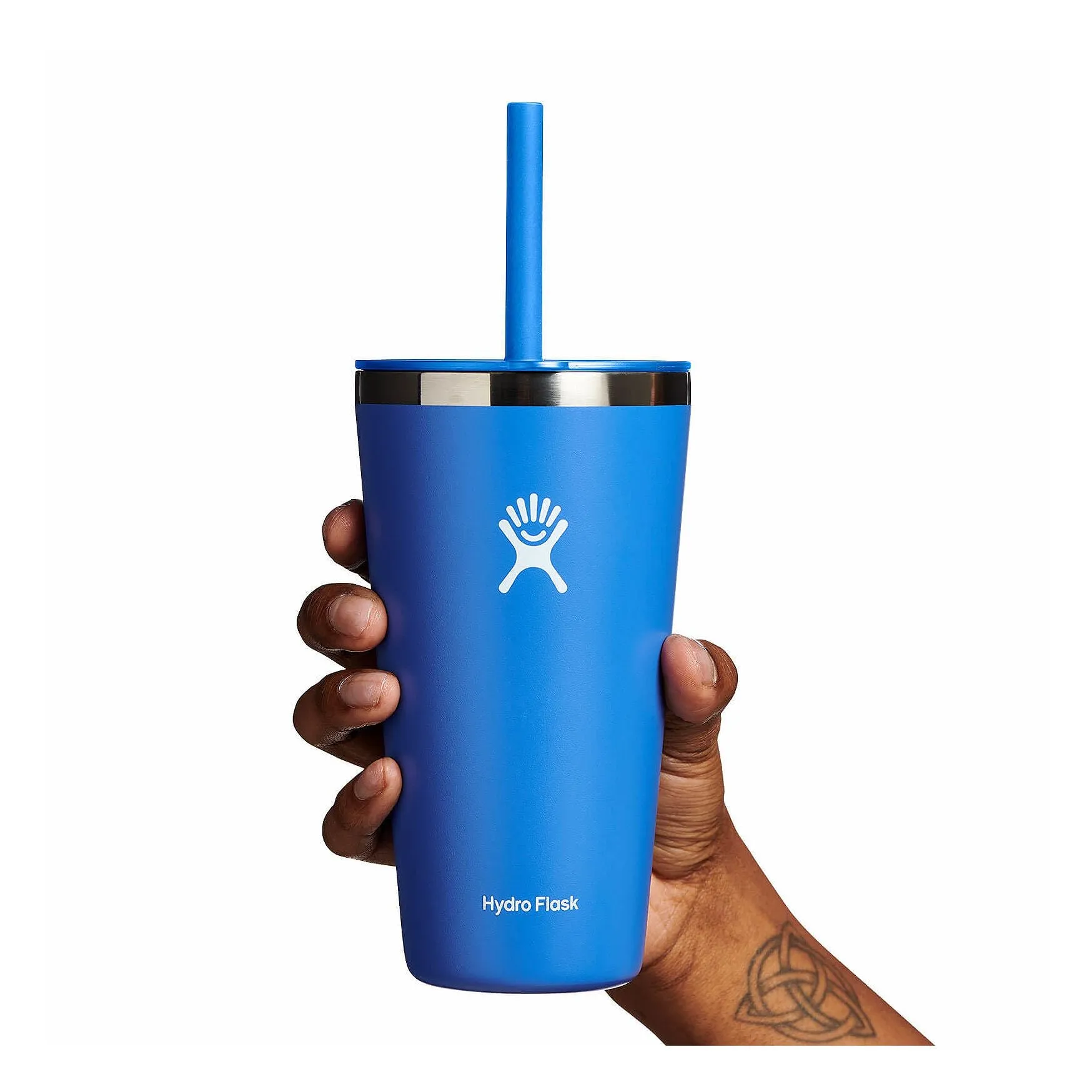 Hydro Flask 28 oz All Around Tumbler with Straw Lid Color: Cascade