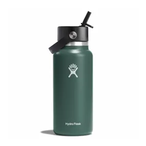 Hydro Flask 32 oz Wide Mouth with Flex Straw Cap Color: Fir