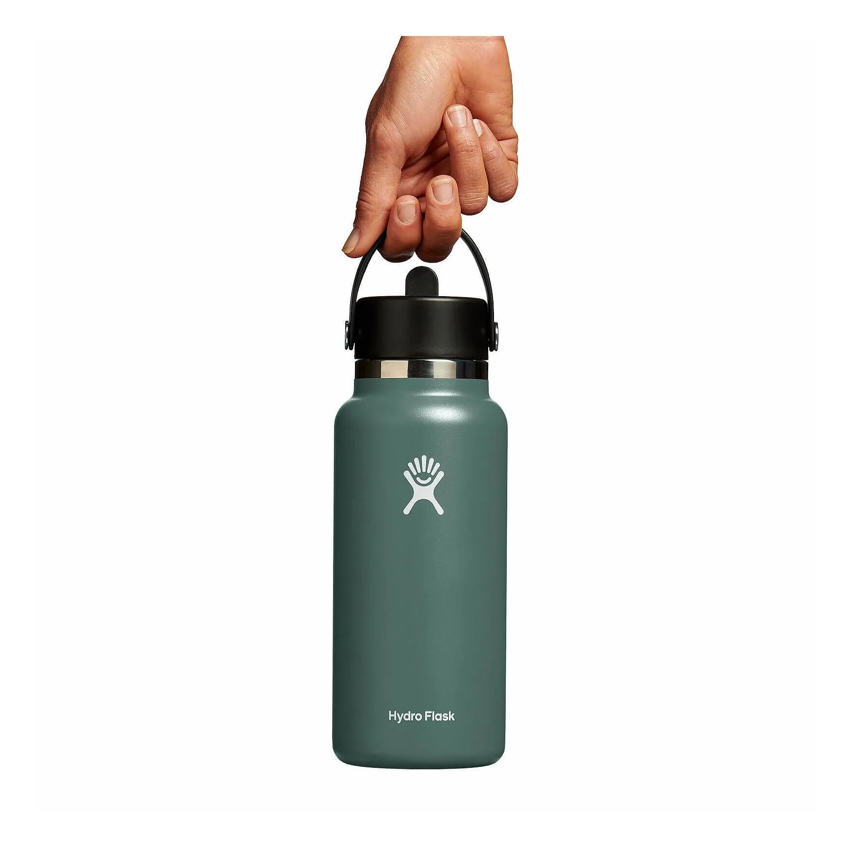 Hydro Flask 32 oz Wide Mouth with Flex Straw Cap Color: Fir