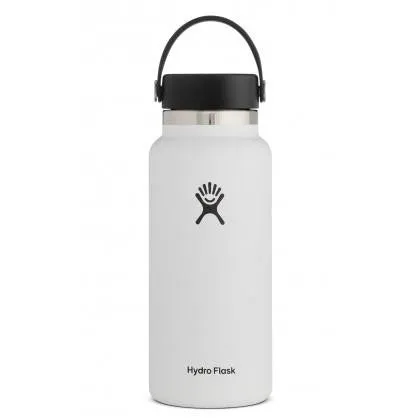 Hydro Flask Hydration Bottle Wide Mouth 32oz/946ml - White