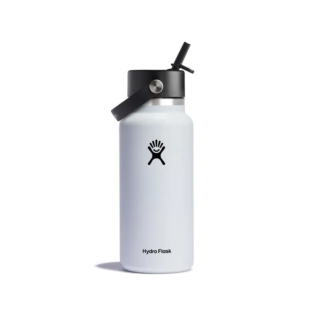 Hydro Flask Hydration Bottle Wide Mouth 32oz/946ml - White