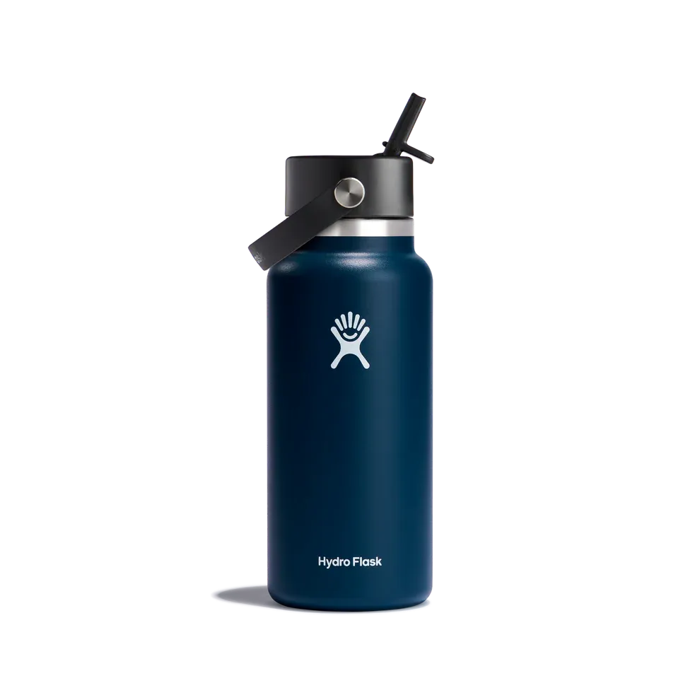 Hydroflask 32oz Wide Mouth with Flex Straw Cap