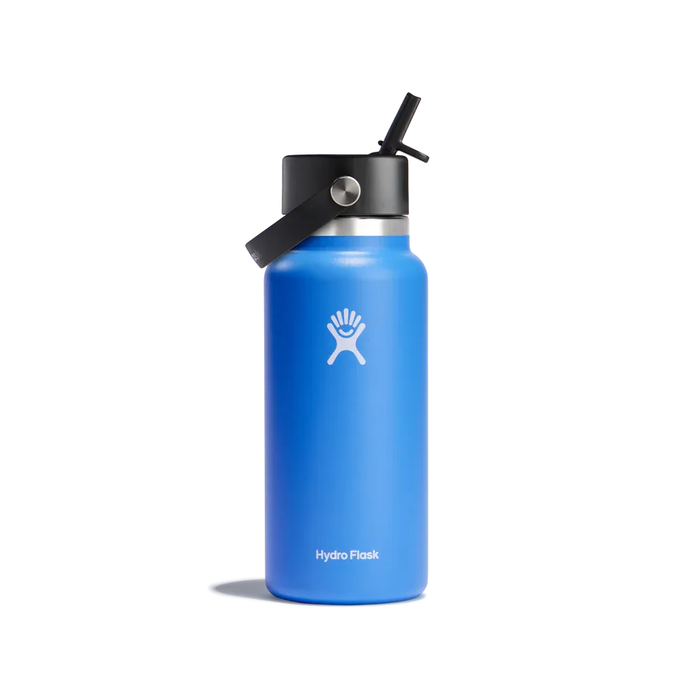 Hydroflask 32oz Wide Mouth with Flex Straw Cap