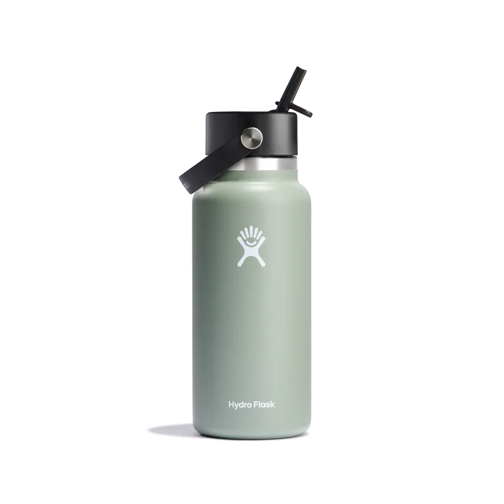 Hydroflask 32oz Wide Mouth with Flex Straw Cap