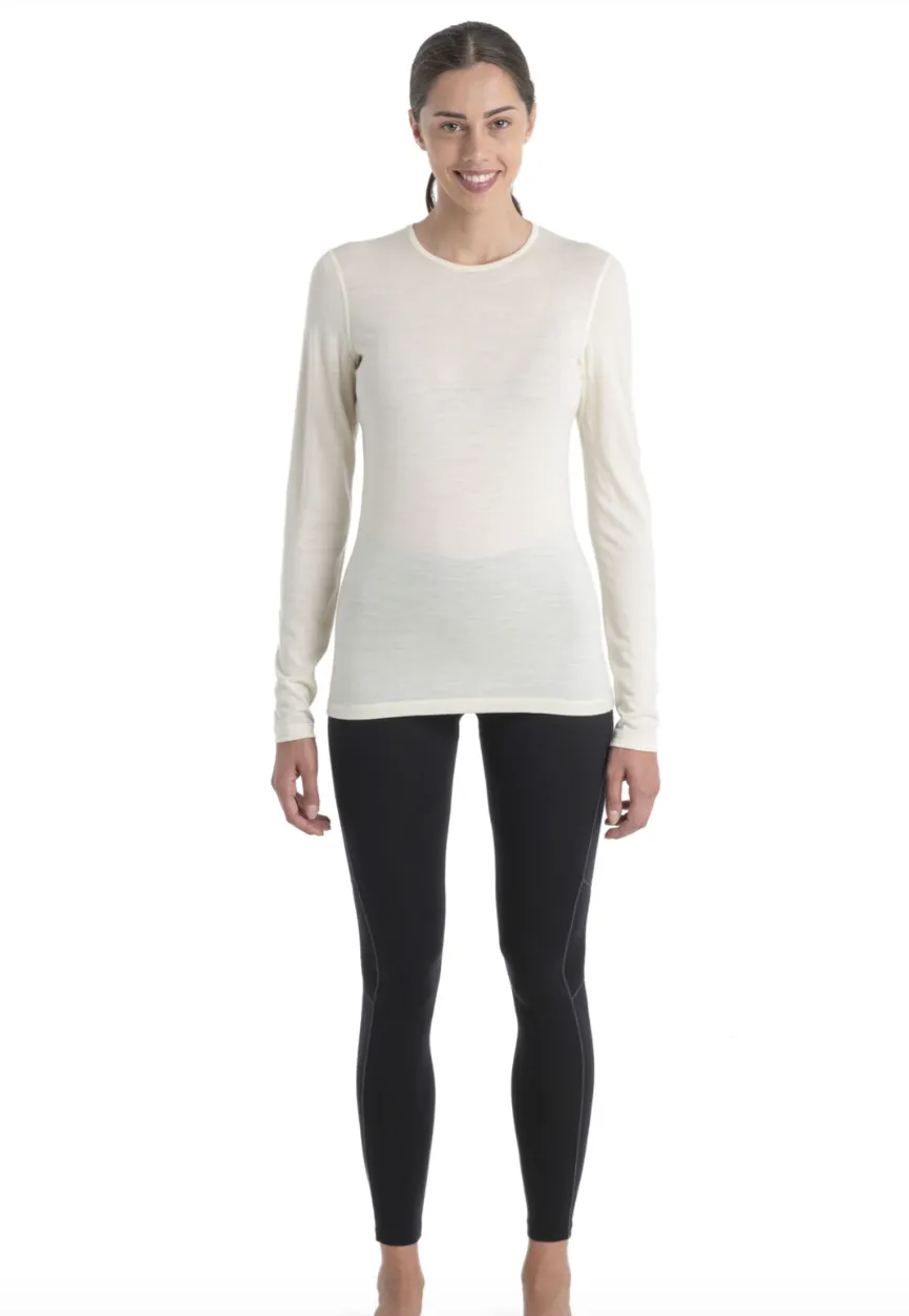 Icebreaker Wmns 200 Oasis LS Crewe Undyed