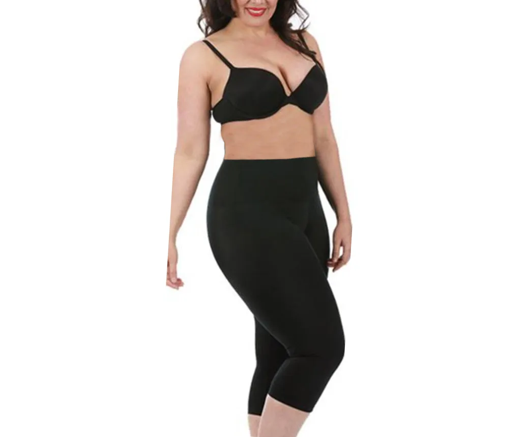 InstantFigure Curvy Plus Size Cropped Leggings 16804MC