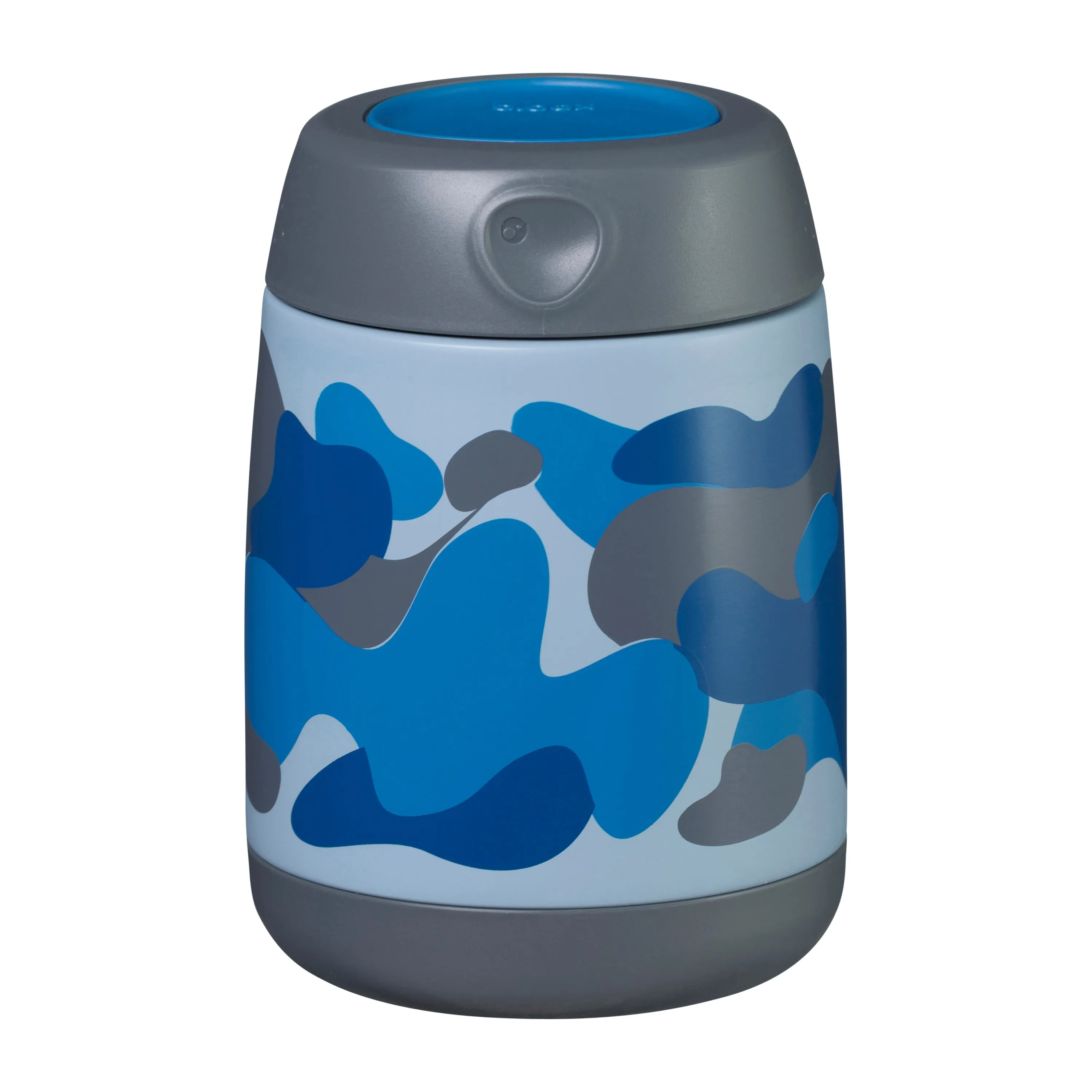 insulated food jar mini - blue camouflage