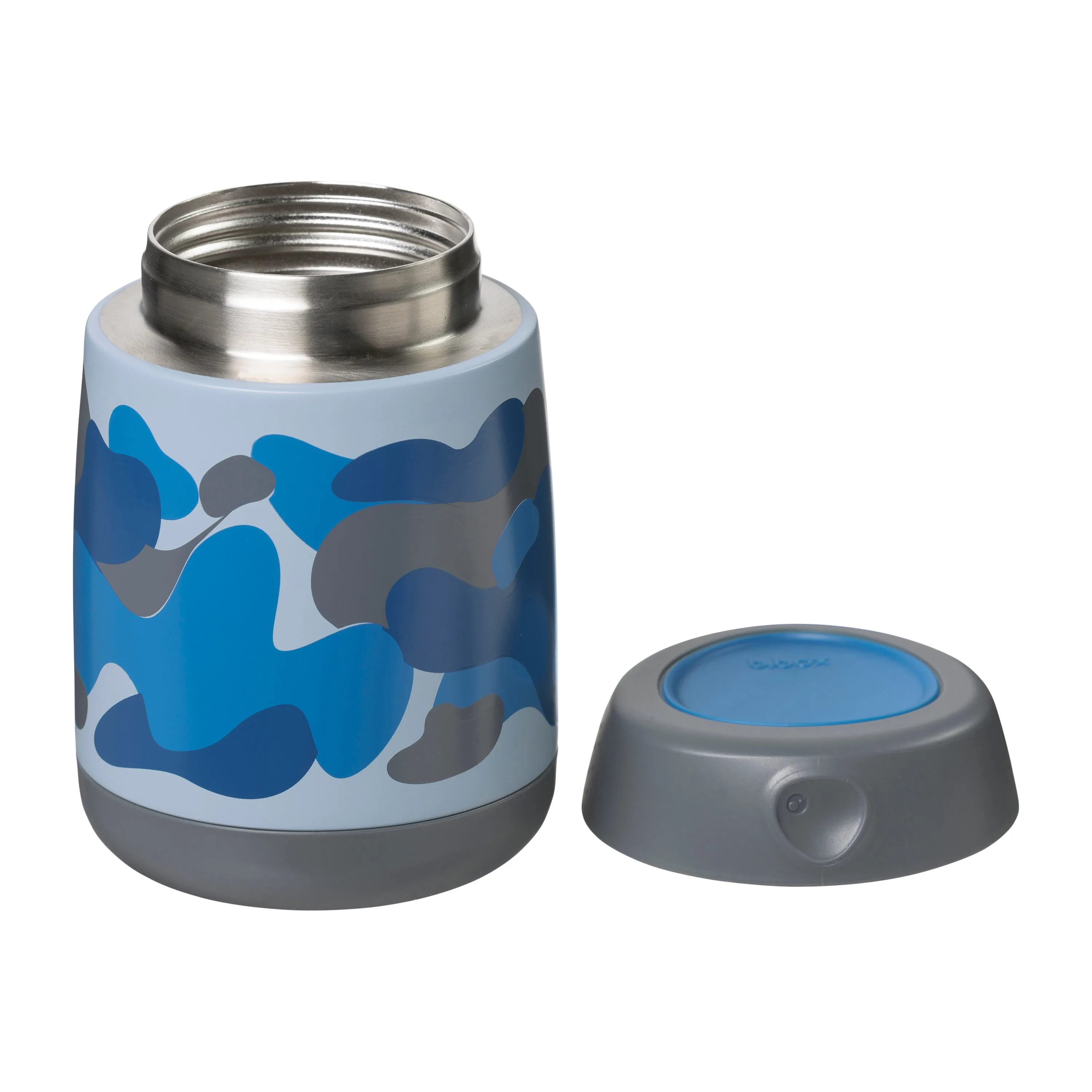 insulated food jar mini - blue camouflage