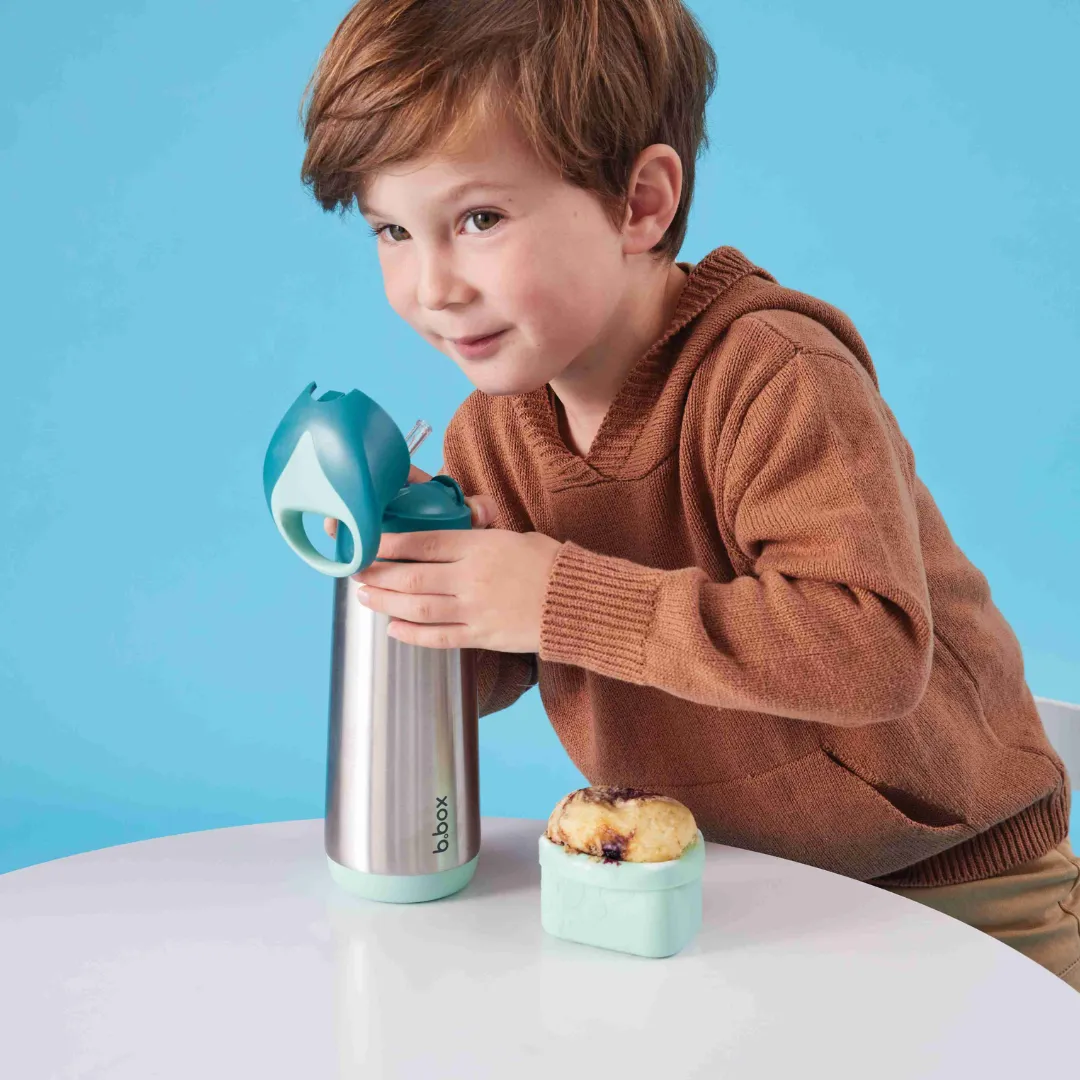 Insulated Straw Sipper & Insulated Food Jar Green