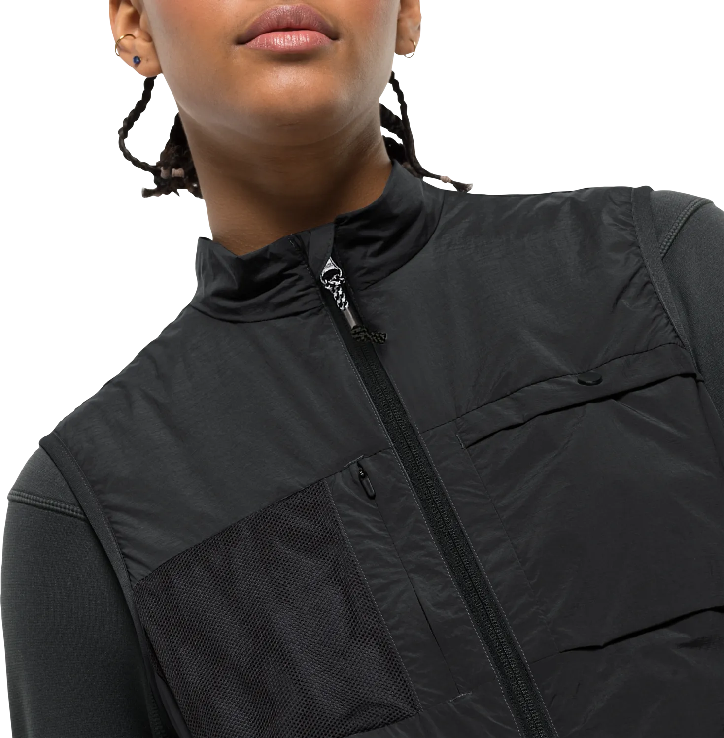 Jack Wolfskin Women&#x27;s Bike Commute Insulated Vest Phantom | Buy Jack Wolfskin Women&#x27;s Bike Commute Insulated Vest Phantom here | Outnorth