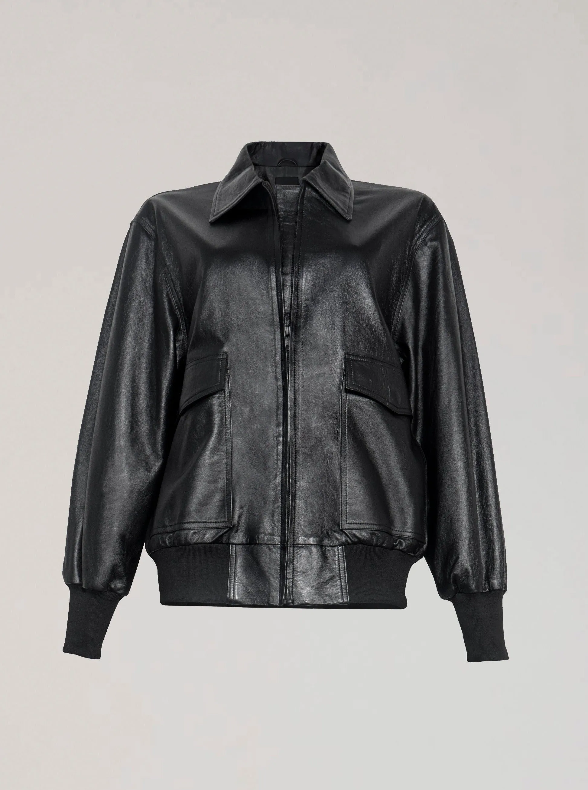 KENNEDY LEATHER JACKET - BLACK