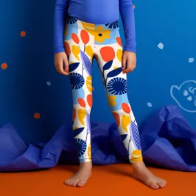 Kid's Abstract Garden Leggings (2-7 Years)