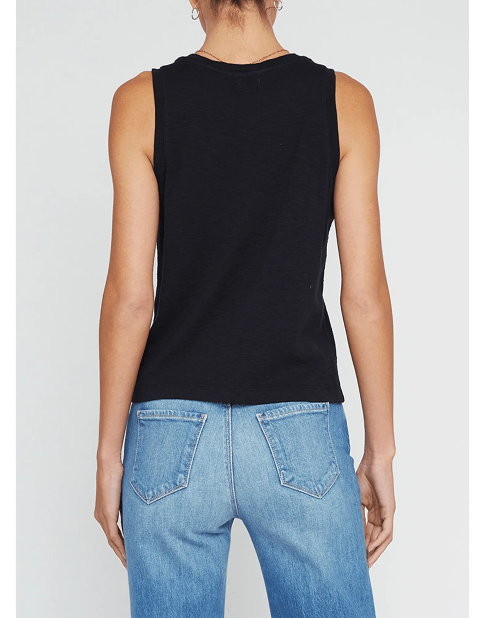 L'Agence Mikaela Slub Cotton Tank Top