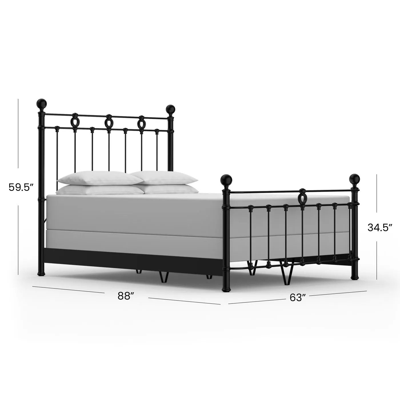 Latif Iron Bed by Wesley Allen