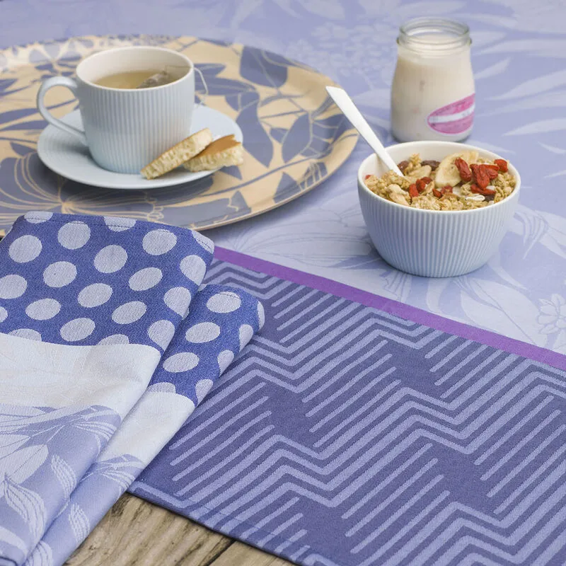 Le Jacquard Francais Napkin "Nature Urbaine" Electric Blue