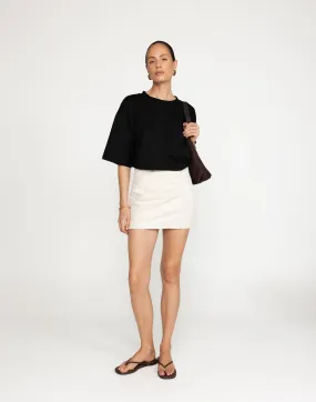 Leela Mini Skirt (Oat)