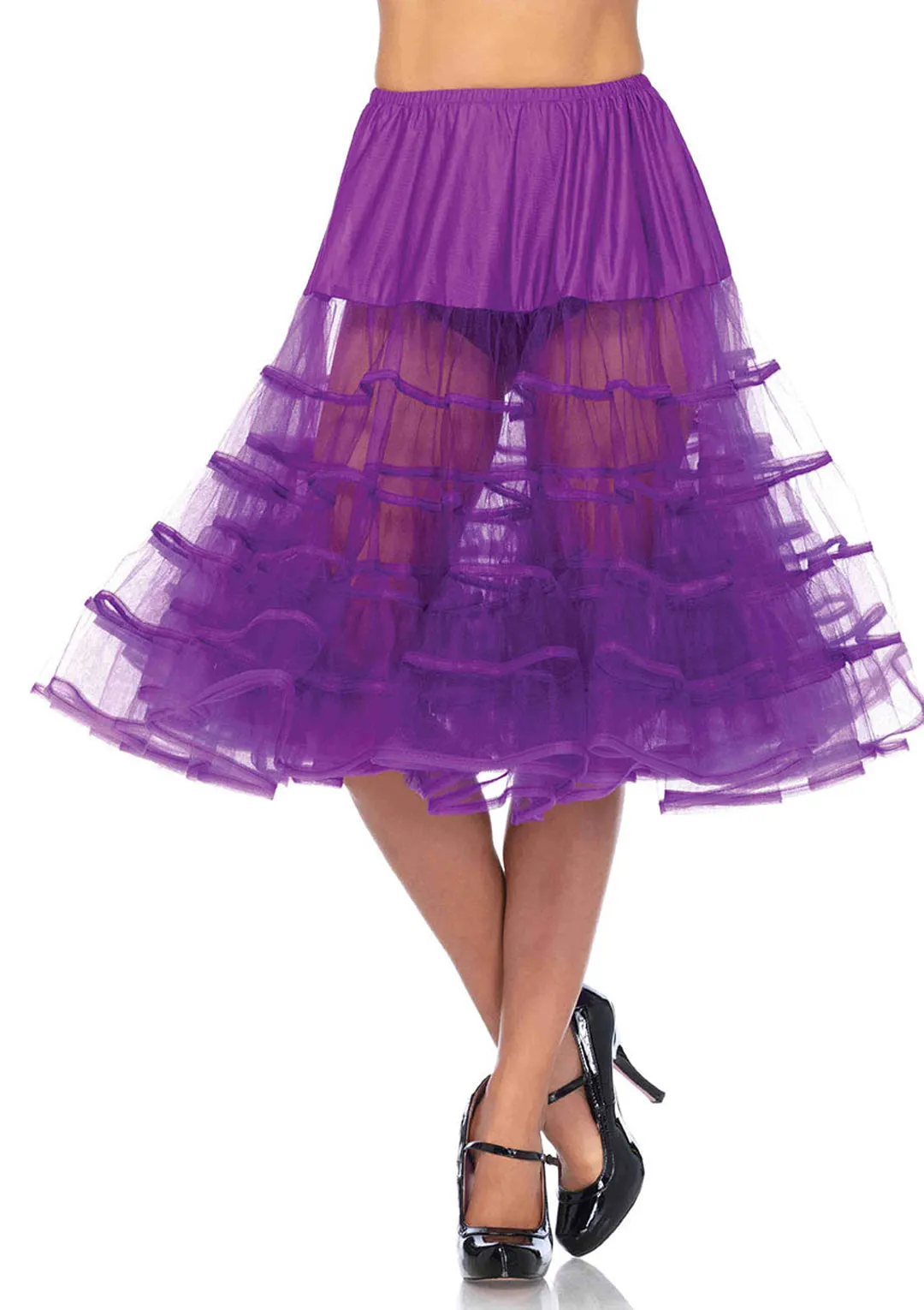 Leg Avenue 83043 Mid-Length Petticoat O/S Black