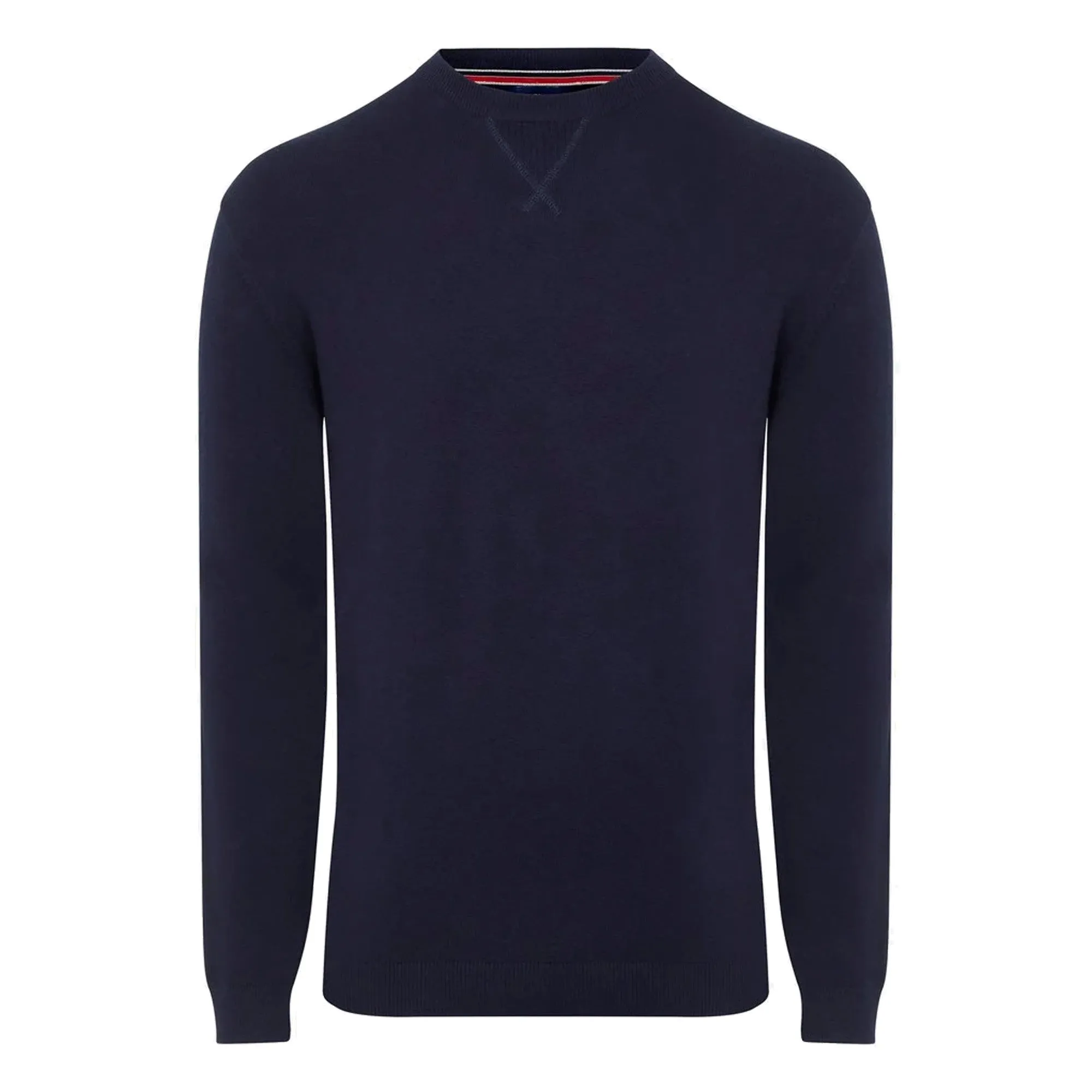 Lemieux Mens Knitted Round Neck Jumper - Navy