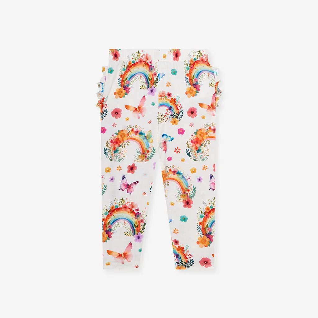 Lucky Rainbow Ruffled Bum Leggings