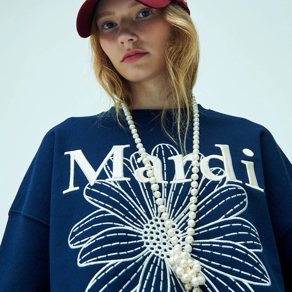 ★Mardi Mercredi★ Sweatshirt Flowermardi Needlework (7colors)