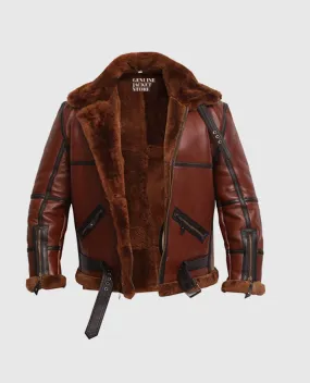 Men's RAF British Shearling Aviator Jacket