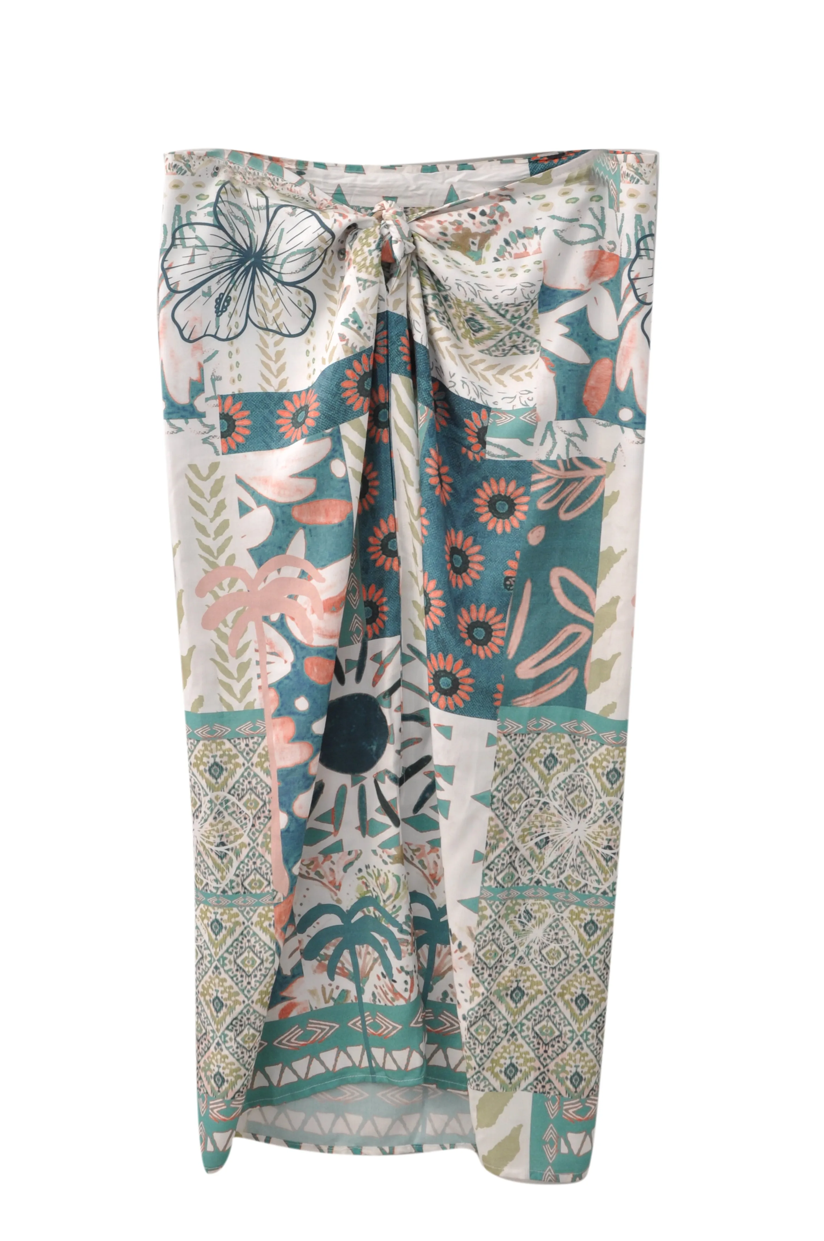 Midsummer Knot Skirt in Delicate Dreams Print