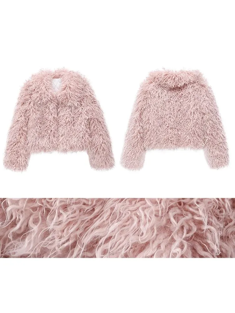 Multi-color long hair eco-friendly fur coat【s0000004974】