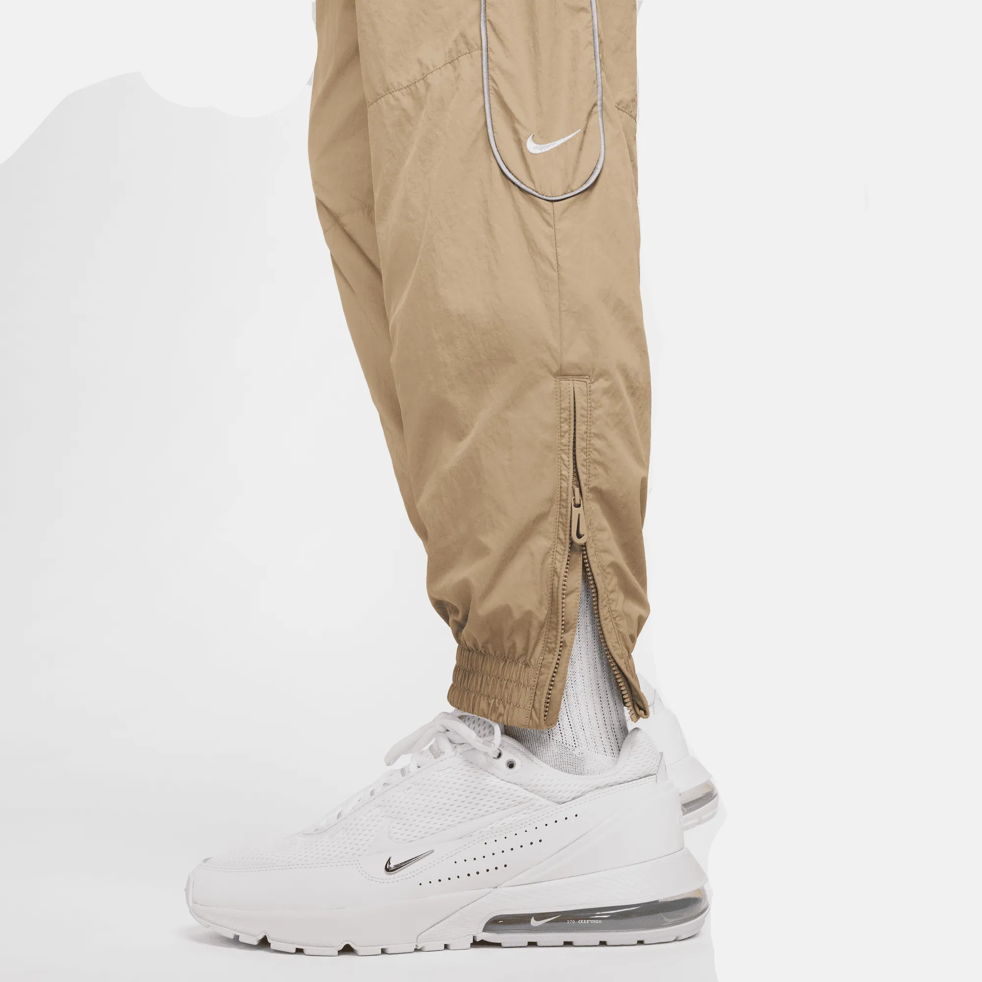 Nike Solo Swoosh Khaki Track Pants