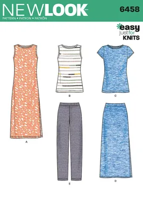 NL6458 Misses' Easy Knit Separates Pattern