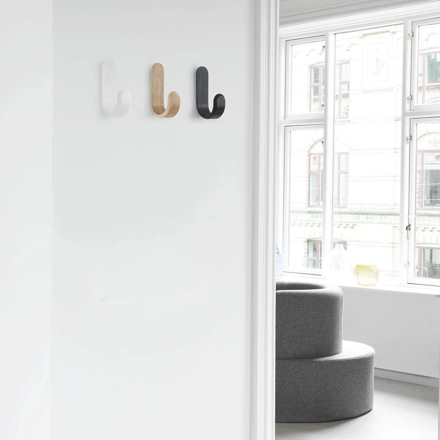 normann copenhagen | curve hook | white