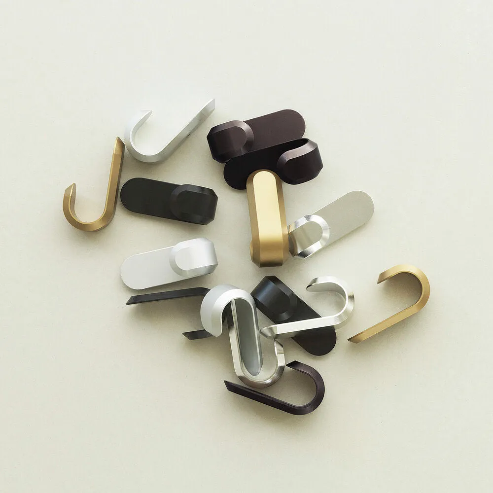 normann copenhagen | curve mini hook set | matte brown