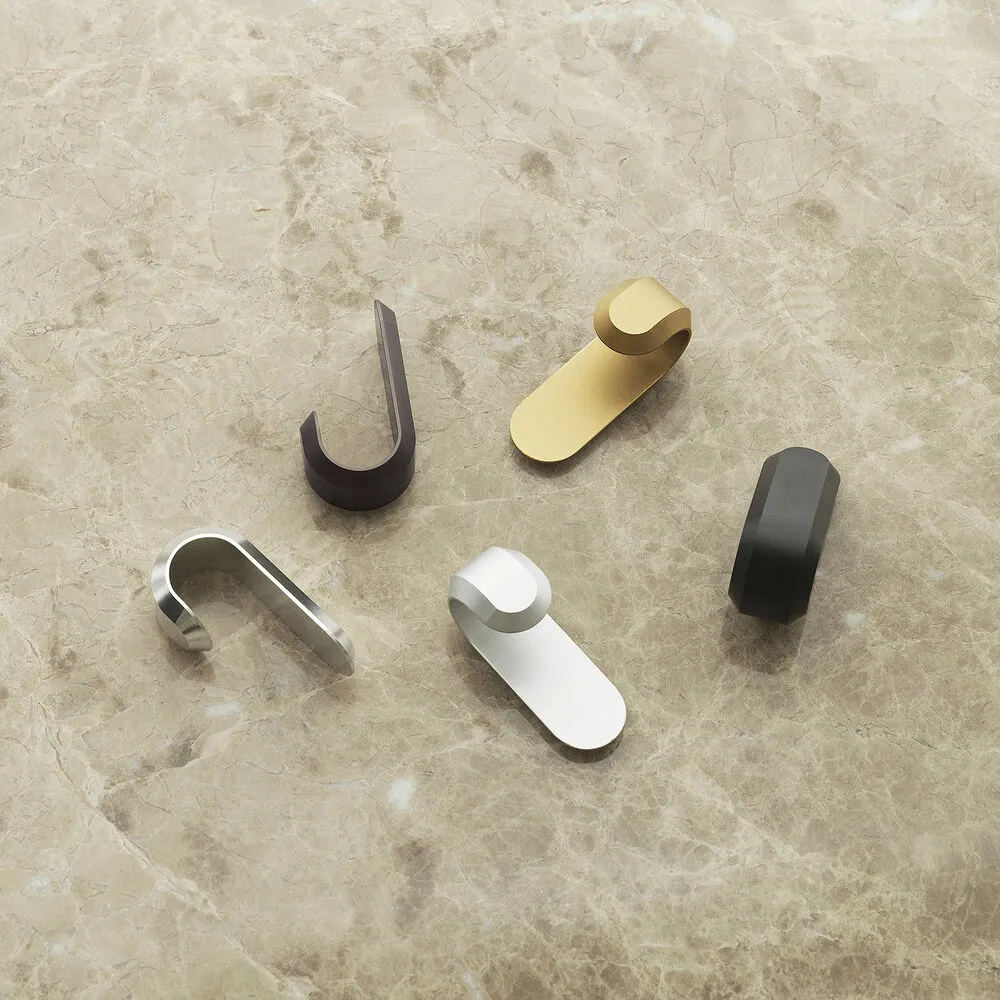 normann copenhagen | curve mini hook set | matte brown