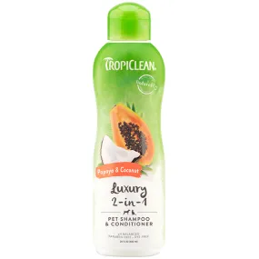 Papaya & Coconut Luxury 2-in-1 Dog & Cat Shampoo & Conditioner, 20 oz.