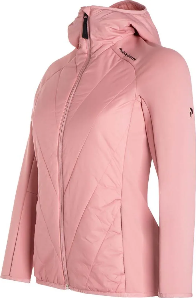 Peak Performance Women&#x27;s Insulated Hybrid Hood Warm Blush | Buy Peak Performance Women&#x27;s Insulated Hybrid Hood Warm Blush here | Outnorth