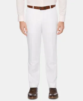 Perry Ellis Men's Modern-Fit Linen/Cotton Solid Dress Pants