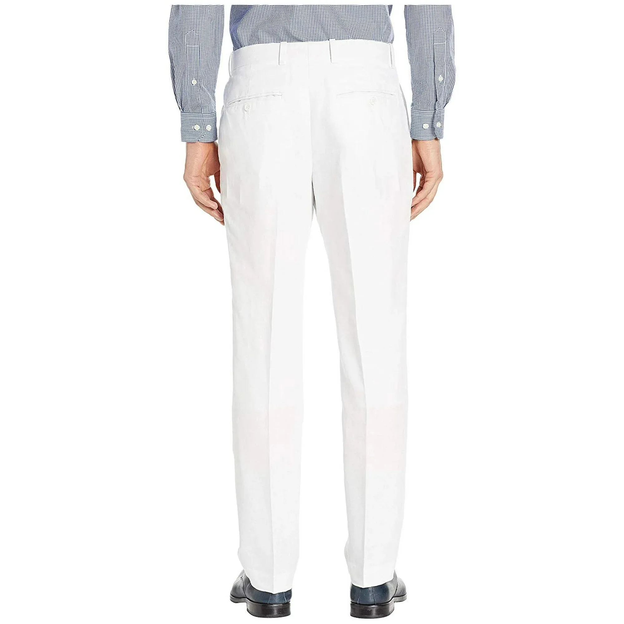 Perry Ellis Men's Modern-Fit Linen/Cotton Solid Dress Pants