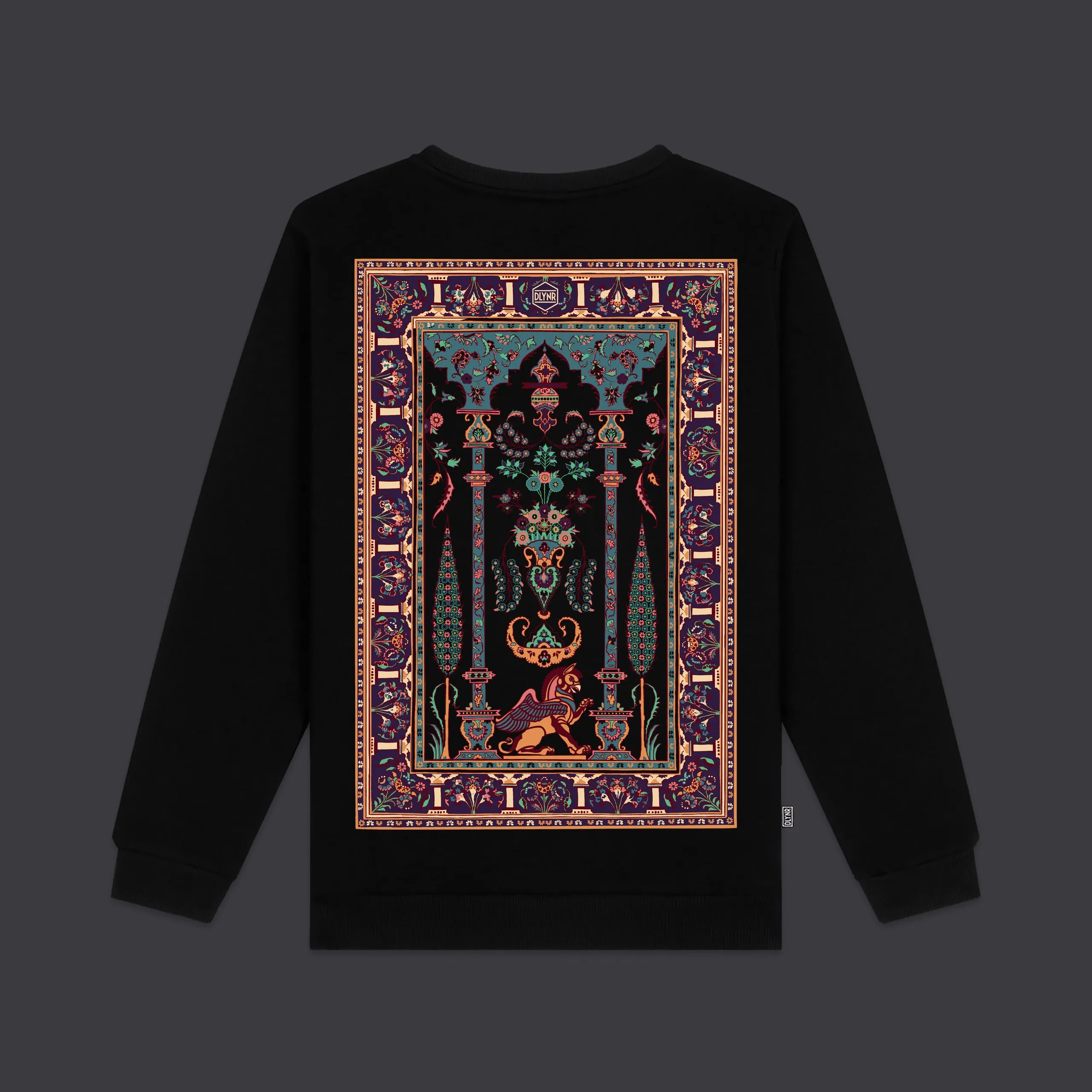 Persian Rug Crewneck Black